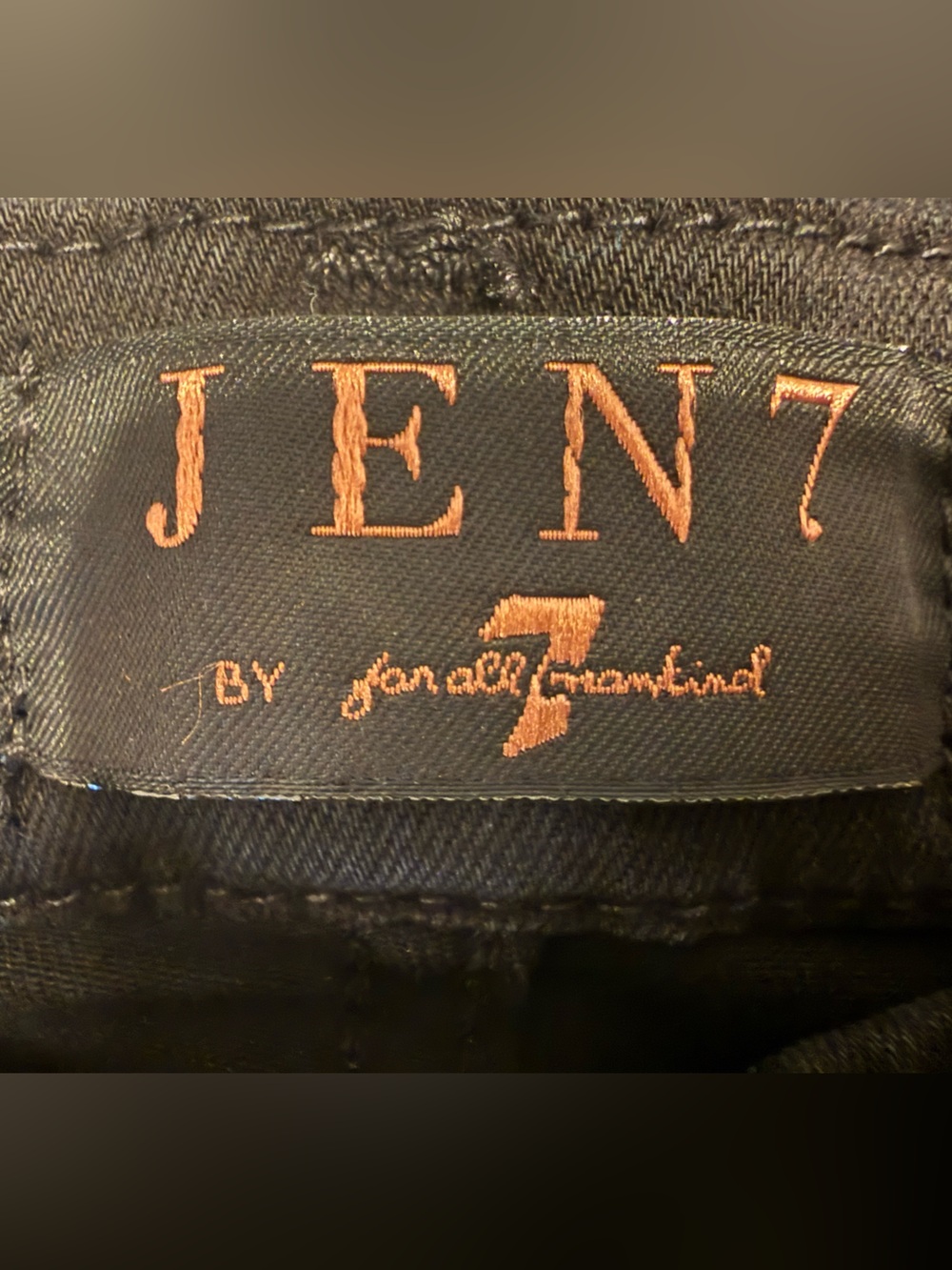 JEN 7 by 7 For All Mankind. Slim Straight Jeans Waist 14” Rise 9.5” Inseam 31” - Picture 7 of 10